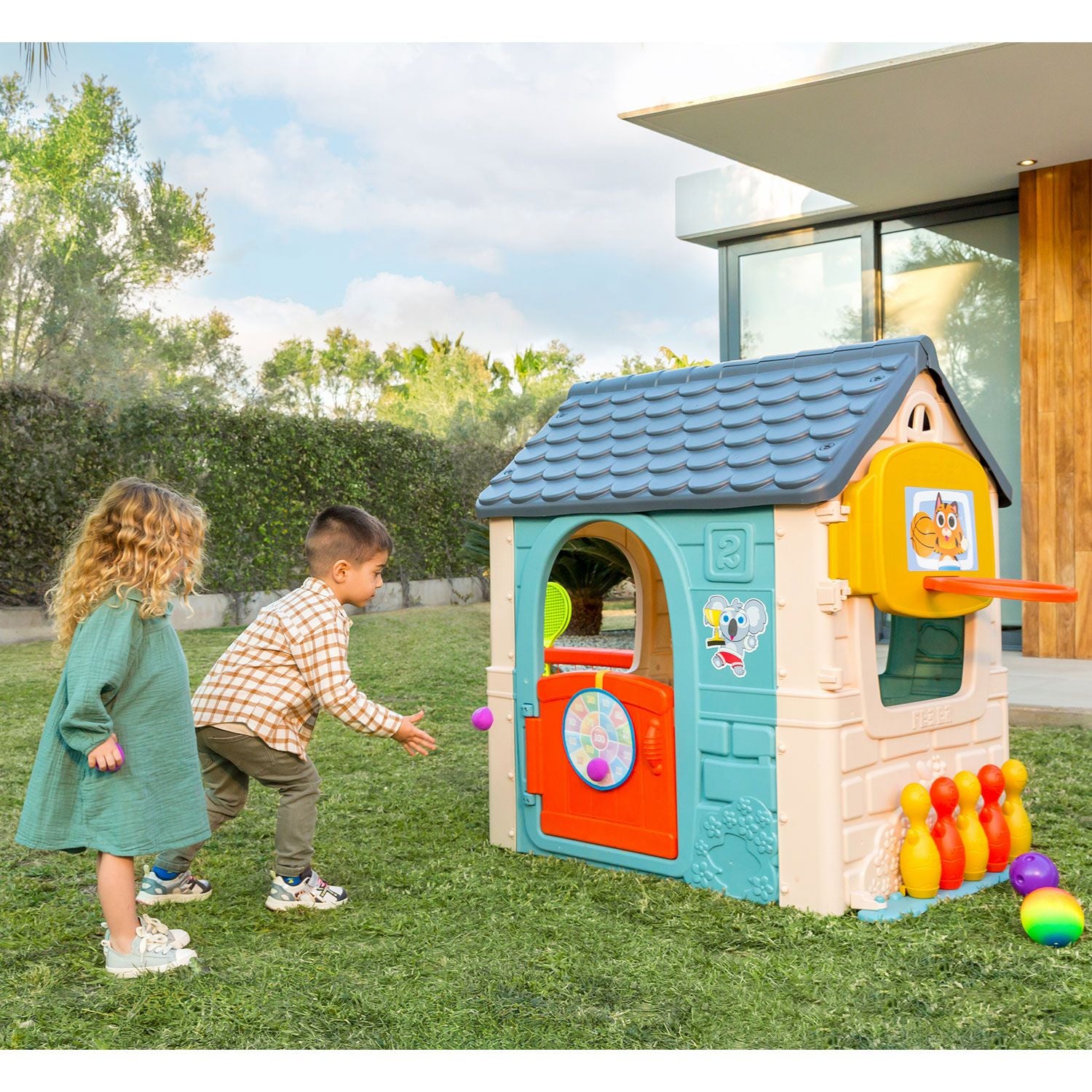 FEBER - Casetta Multi-Activity Casual 6 In 1 - h124x233x133 cm
